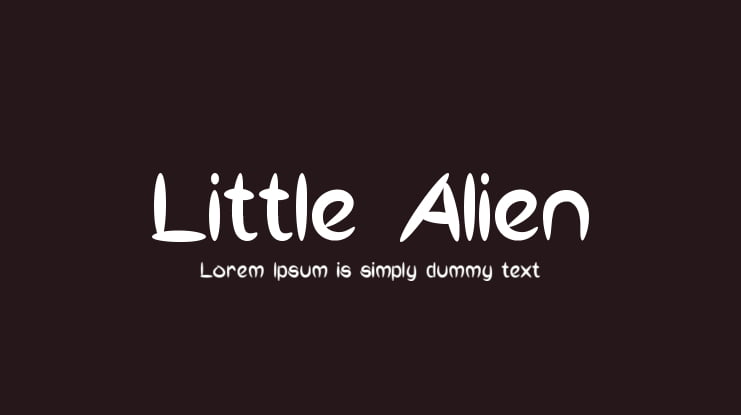 Little Alien Font