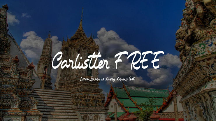 Carlistter FREE Font