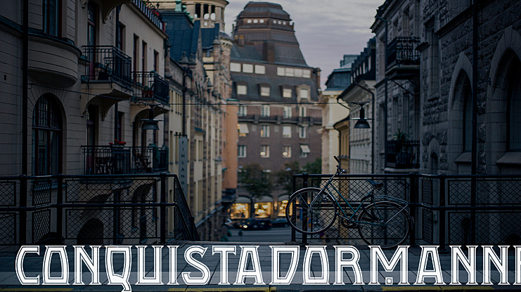 Conquistadorman NF Font