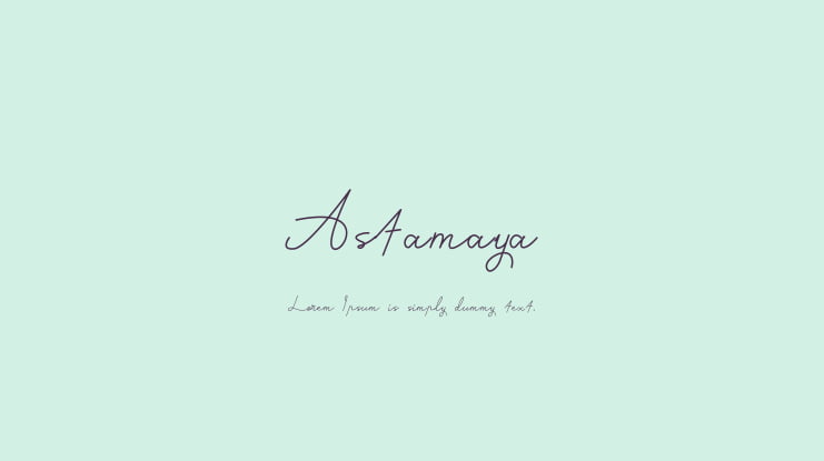 Astamaya Font