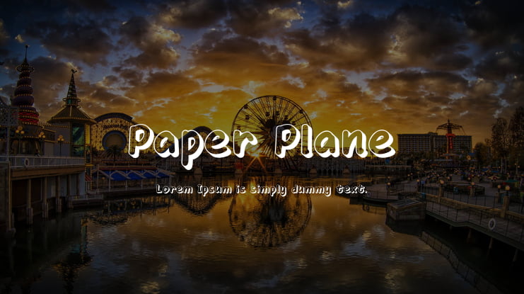 Paper Plane Font