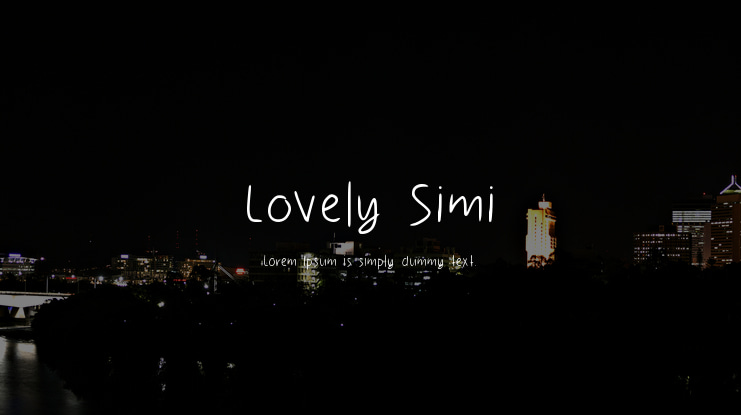 Lovely Simi Font
