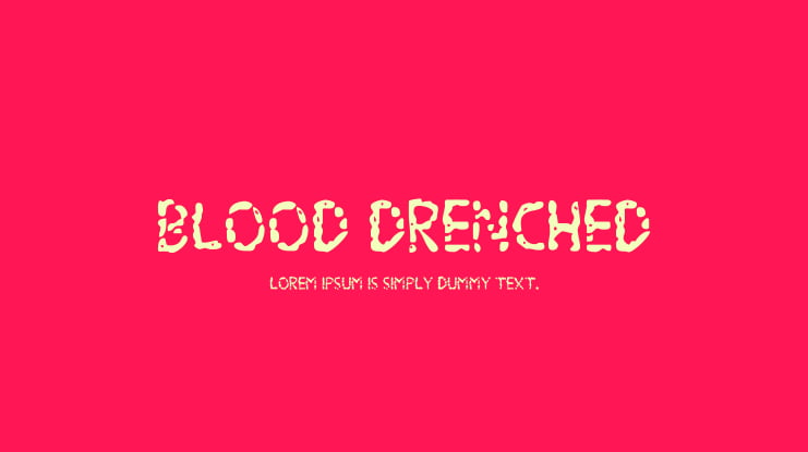 Blood Drenched Font Family