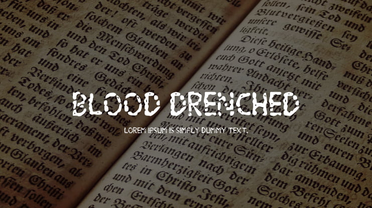 Blood Drenched Font Family