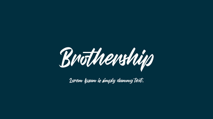 Brothership Font