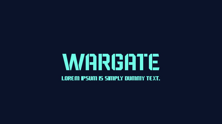 Wargate Font
