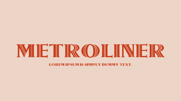 Metroliner Font