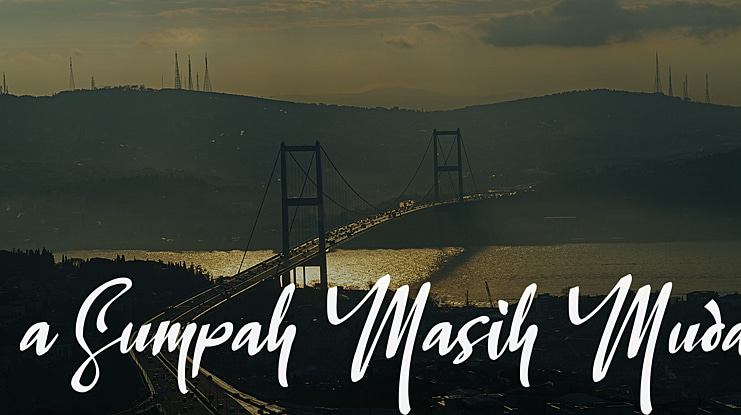 a Sumpah Masih Muda Font