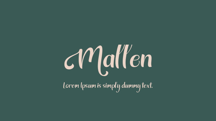 Mallen Font Family