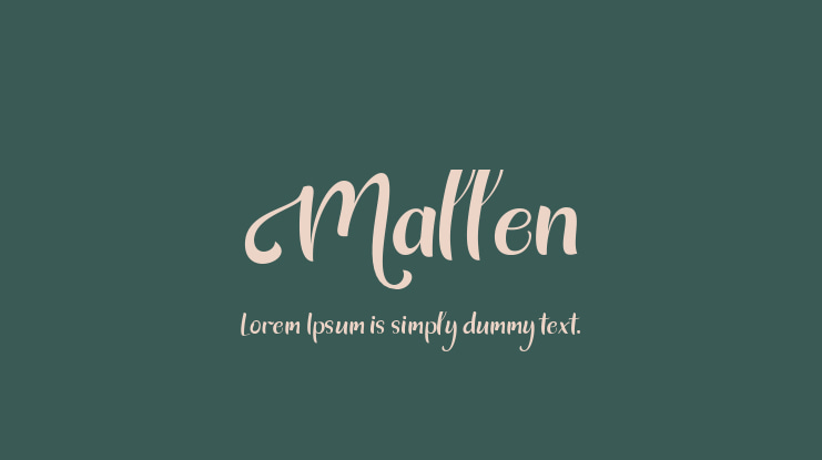 Mallen Font Family