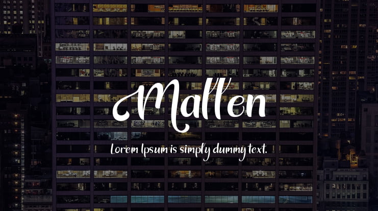 Mallen Font Family