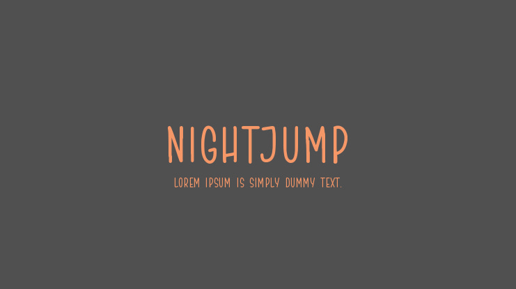 NIGHTJUMP Font