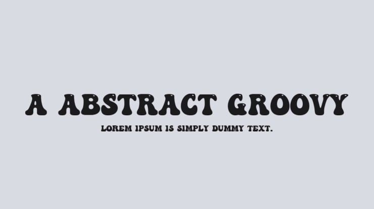 a Abstract Groovy Font