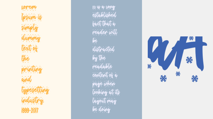 Christmas Present Snow Font