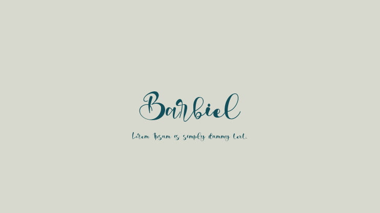 Barbiel Font