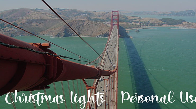 Christmas Lights _ Personal Use Font