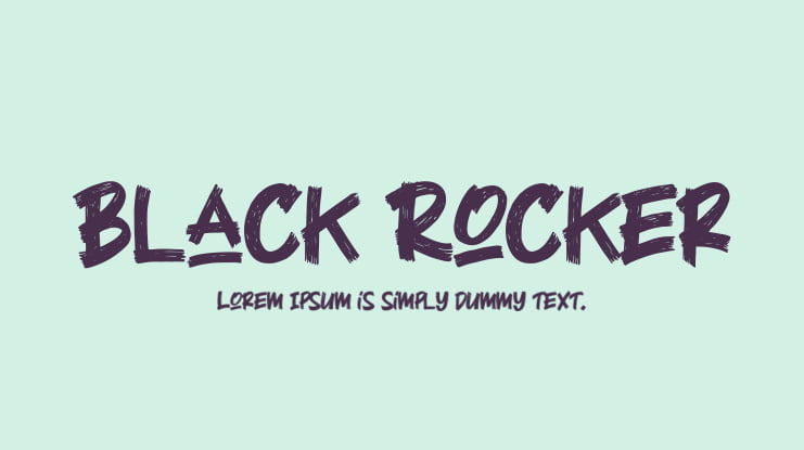 Black Rocker Font