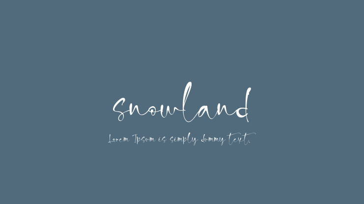snowland Font