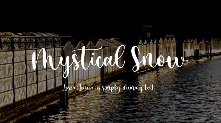 Mystical Snow Free for Desktop & Webfont