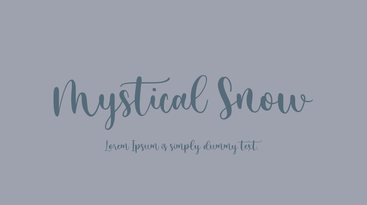 Mystical Snow Font