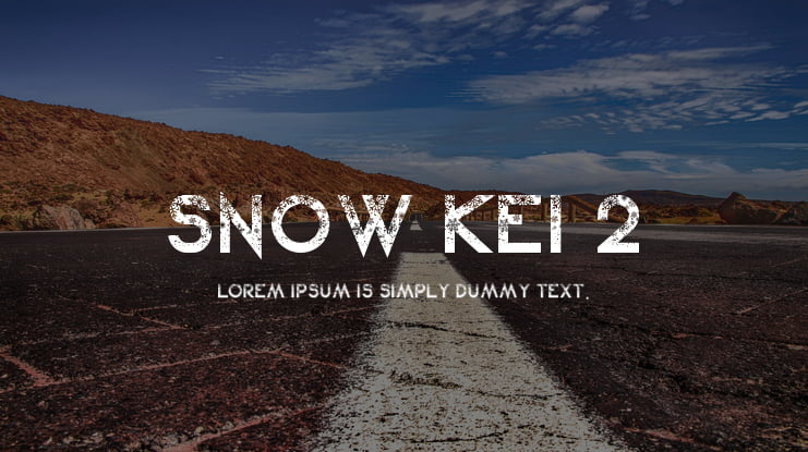 Snow Kei 2 Font Family