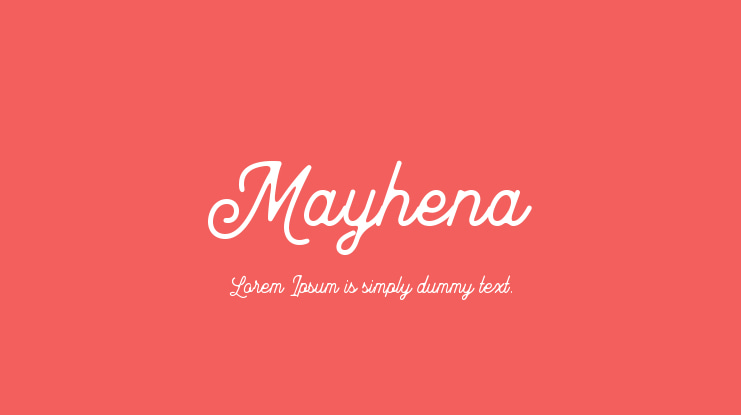Mayhena Font