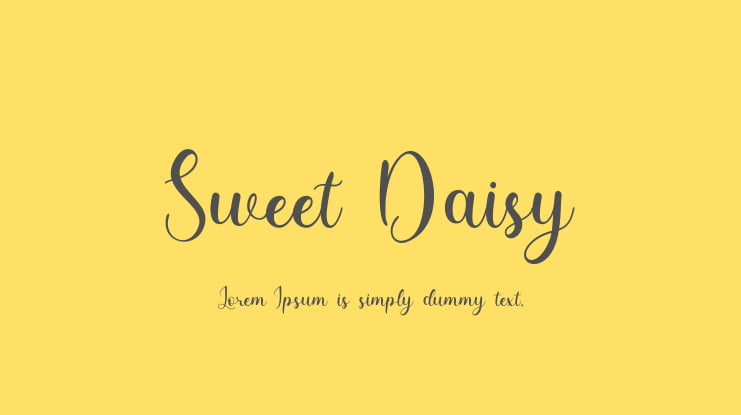 Sweet Daisy Font