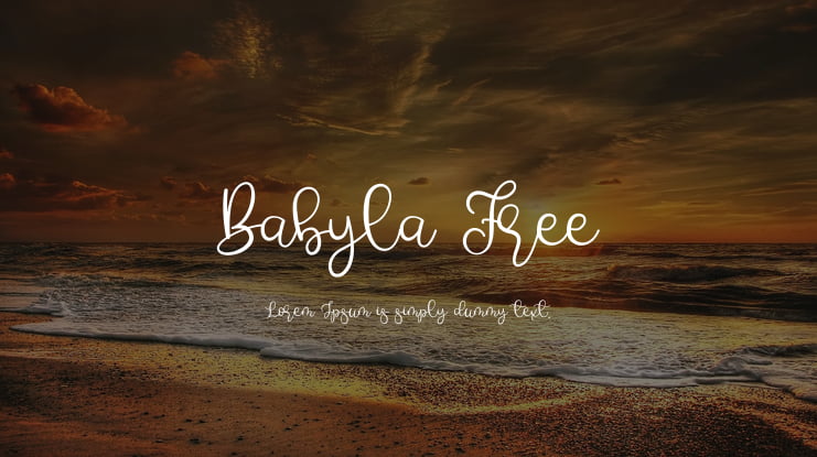 Babyla Free Font