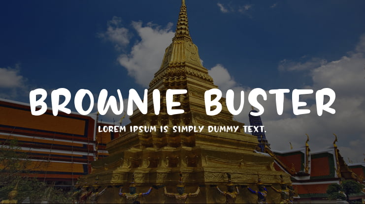 BROWNIE BUSTER Font