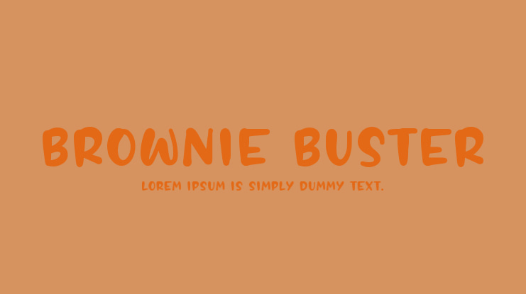 BROWNIE BUSTER Font