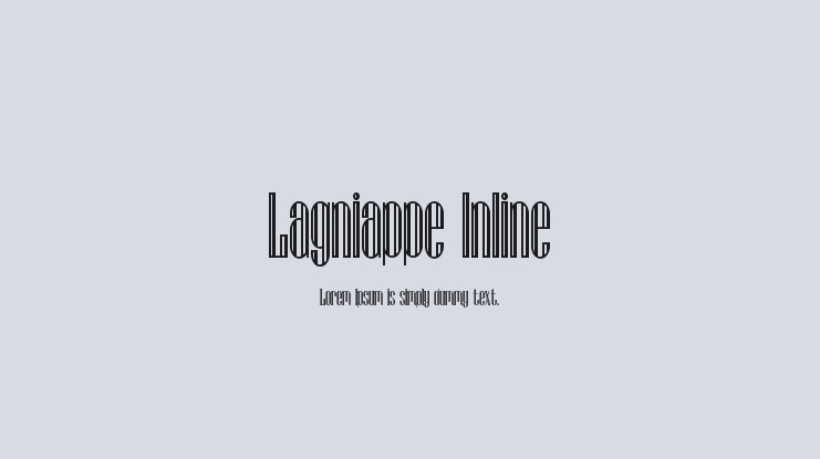 Lagniappe Inline Font