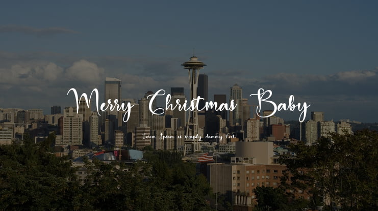 Merry Christmas Baby Font