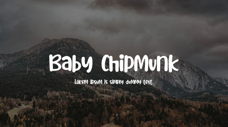 Baby Chipmunk Font