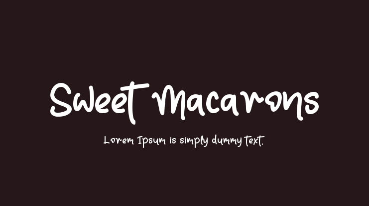 Sweet Macarons Font