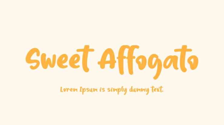 Sweet Affogato Font