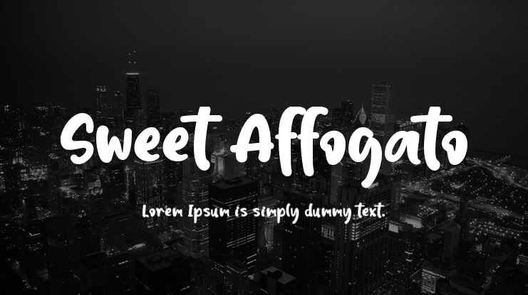 Sweet Affogato Font