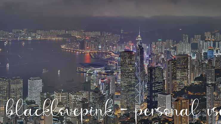 blacklovepink - personal use Font