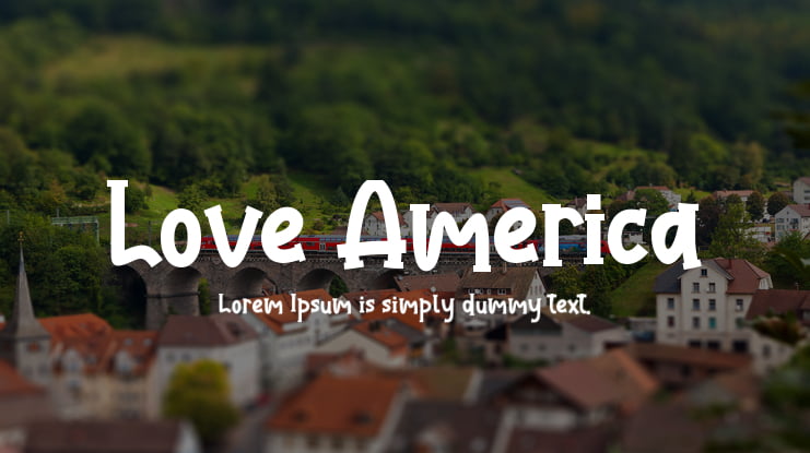 Love America Font
