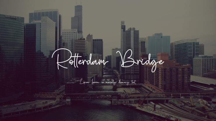 Rotterdam Bridge Font