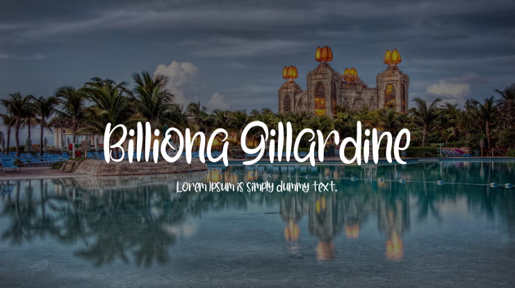 Billiona Gillardine Font