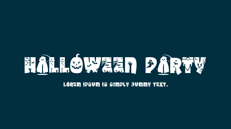 Halloween Party Font