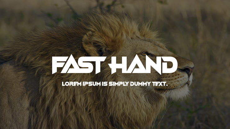 Fast Hand Font