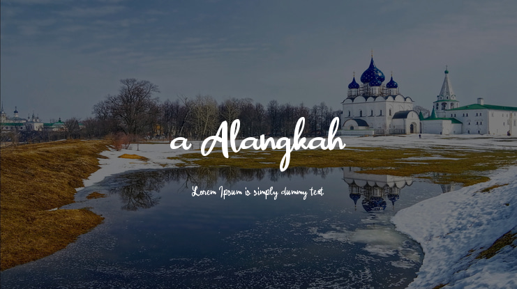 a Alangkah Font