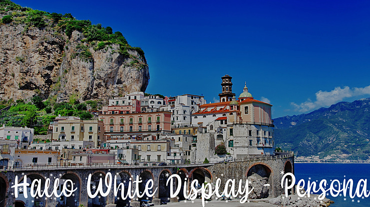Hallo White Display - Personal Font Family