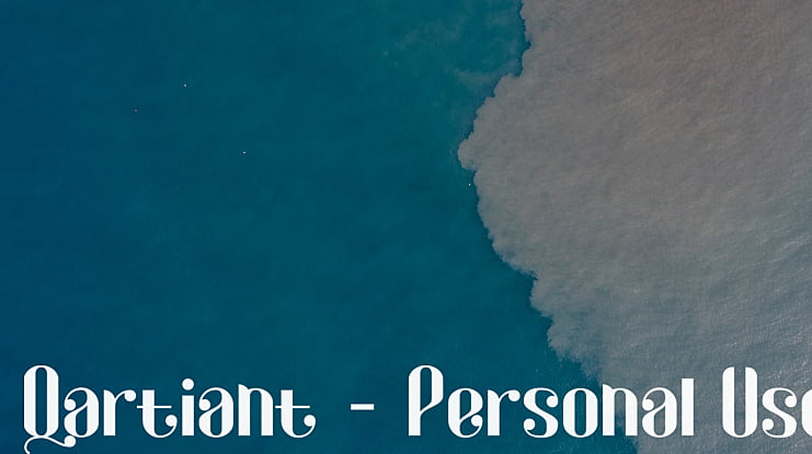 Qartiant - Personal Use Font