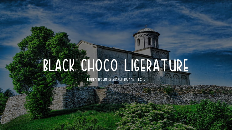 Black Choco Ligerature Font