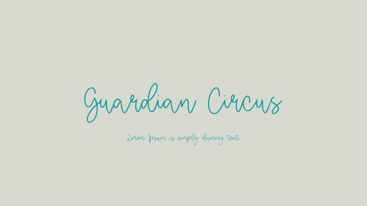 Guardian Circus Font