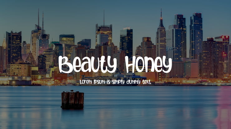 Beauty Honey Font