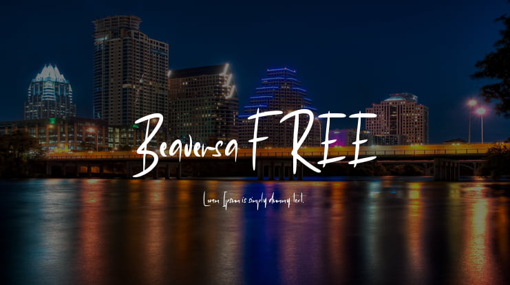 Beaversa FREE Font