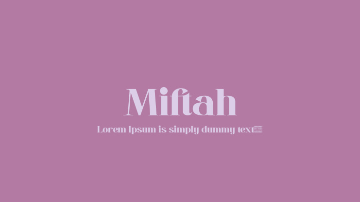 Miftah Font
